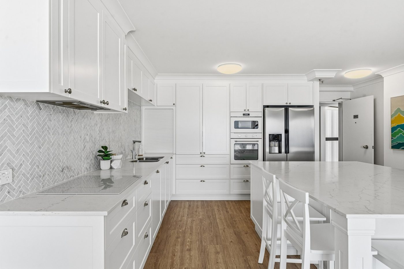 Princess White — Royal Victoria Collection installed kitchen by Banks Benchtops